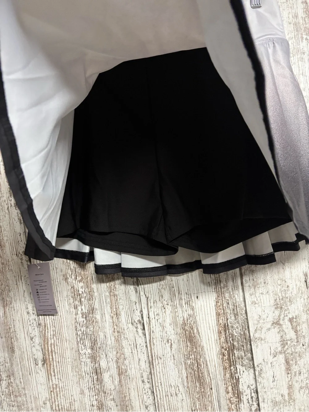 Women's Ombre Black/Grey Athletic Skater Skirt